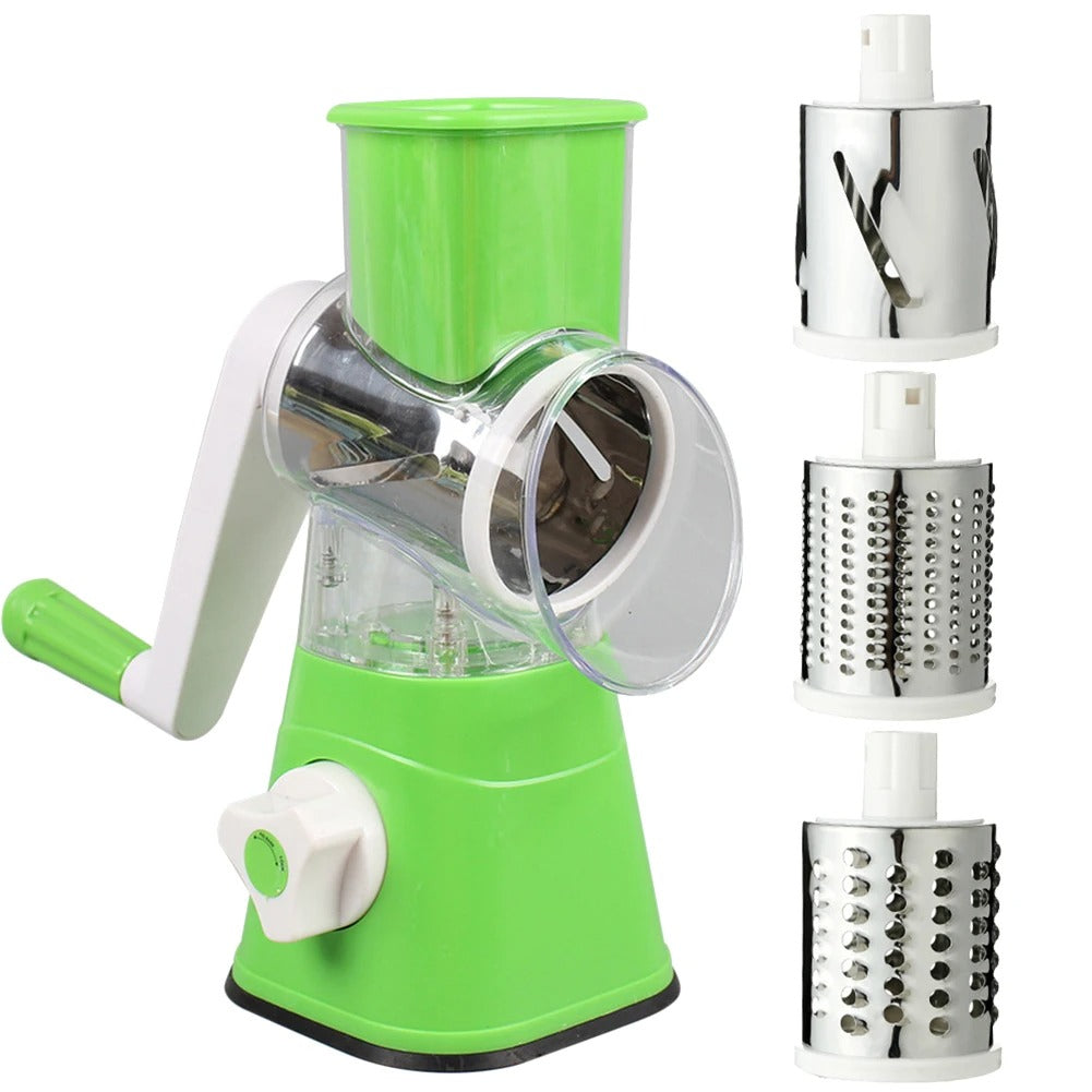 Tabletop Drum Grater | Manual Vegetable Cutter Slicer & Grater
