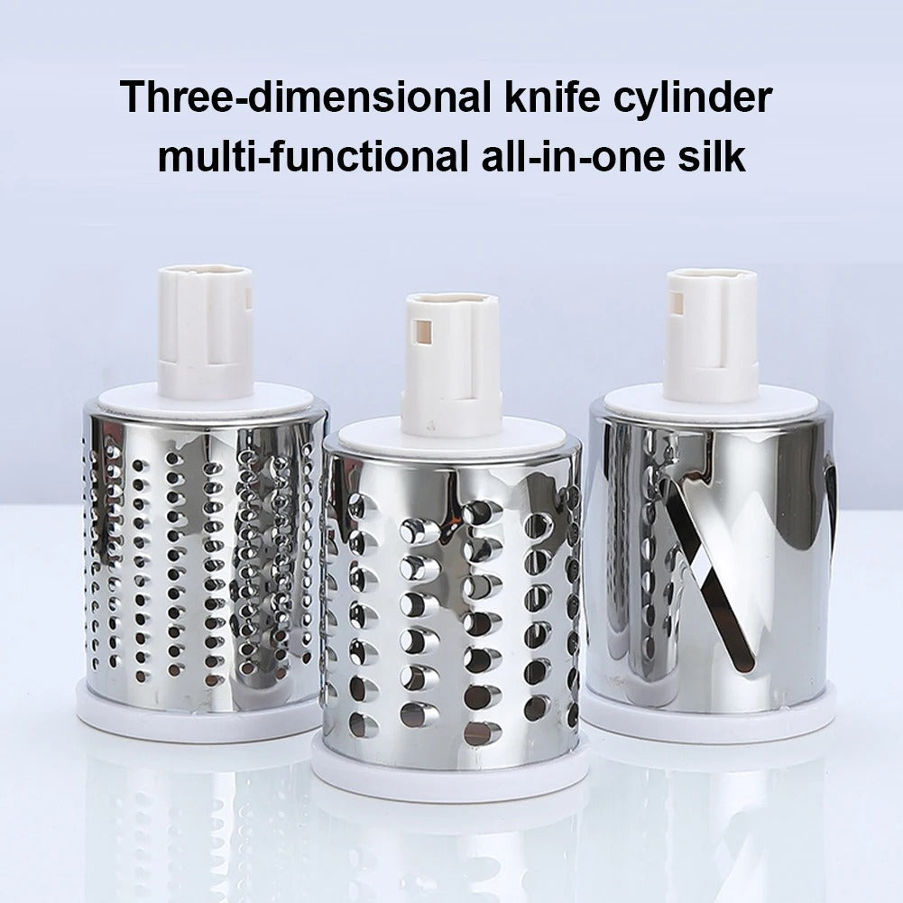 Tabletop Drum Grater | Manual Vegetable Cutter Slicer & Grater