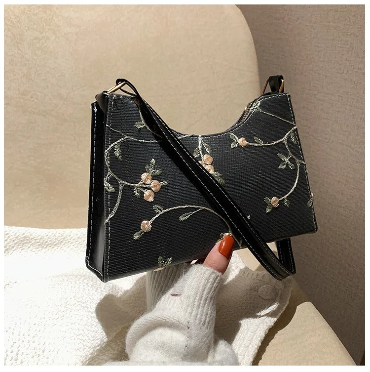 Summer Lace Flower Stitching Women's Shoulder Bag