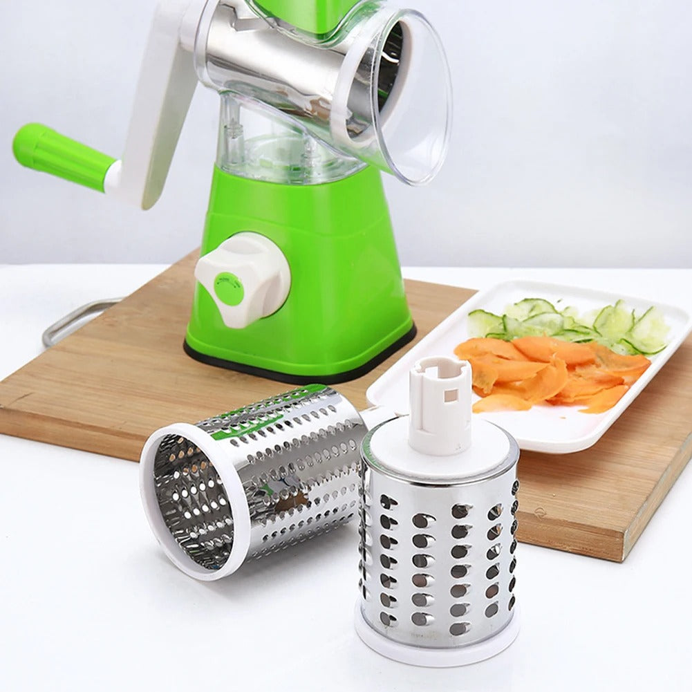 Tabletop Drum Grater | Manual Vegetable Cutter Slicer & Grater