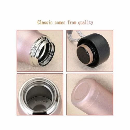 Stainless Steel Insulated Vacuum Water Bottle – 550ml Cola Shape (Random Color)