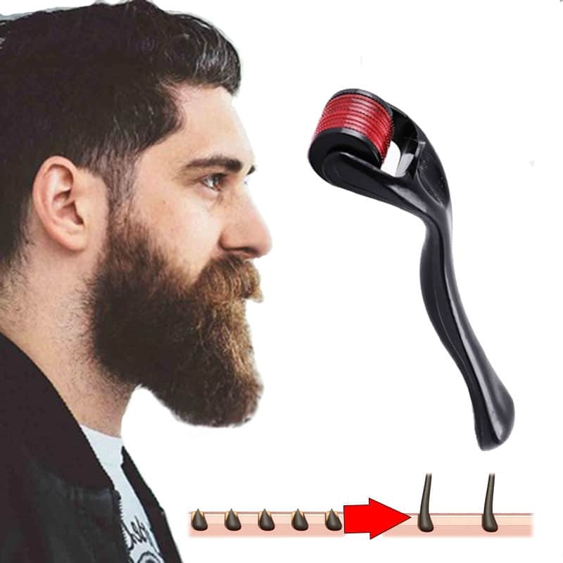 540 Titanium Derma Roller – Hair Growth, Beard & Facial Skin Care Naturally