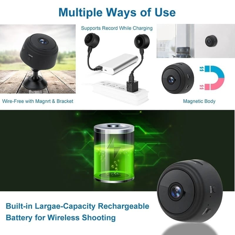 WiFi Mini Camera HD 1080p β Wireless Portable Security Cam Small Size. Big Security.