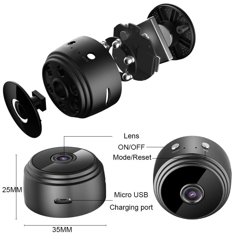 WiFi Mini Camera HD 1080p β Wireless Portable Security Cam Small Size. Big Security.