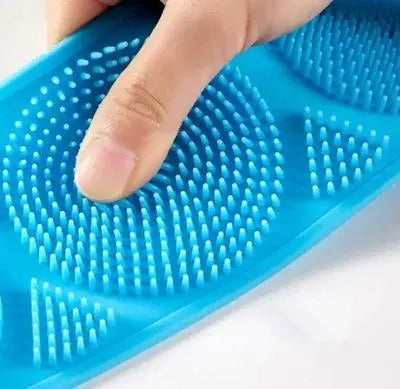 Silicone Body Scrubber Belt – Extended Shower Brush for Back & Body (1PC)