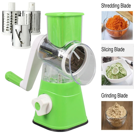 Tabletop Drum Grater | Manual Vegetable Cutter Slicer & Grater