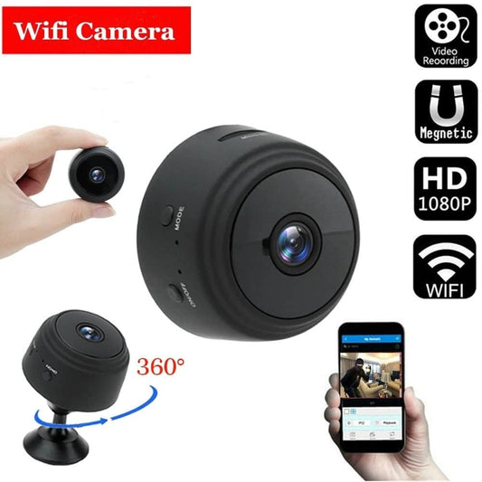 WiFi Mini Camera HD 1080p – Wireless Portable Security Cam  Small Size. Big Security.